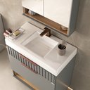 Ver imagem 3 de Conjunto Teodora 78cm com Pés Lavatório Jade - Fabribam Catedral/avelã