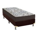 Ver imagem 1 de Conjunto Box Solteiro: Colchão Anatômico Ortobom D45 Iso 150 + Base Crc Suede Brown (78x188x18)