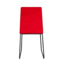 Ver mais imagens de Kit 10 Cadeiras de Jantar Cozinha Industrial Lexa Veludo Élpis Móveis Vermelho Preta
