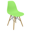 Ver imagem 2 de Kit 8 Cadeiras Charles Eames Eiffel Wood Design Verde Claro