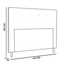 Ver imagem 2 de Cabeceira Luna para Cama Box Casal 140 Cm Corino D’Rossi