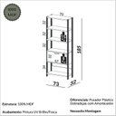 Ver imagem 3 de Estante para Livros 185cm X 73cm Contemporâneo