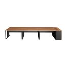 Ver imagem 5 de Plataforma Trabalho 1,20m P/ 6 Pessoas com Armário F5 Office Cor:nogal com Preto