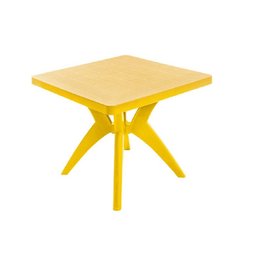 MESA FORTE PLASTICO NATURE QUAD. X AMARELA - 1