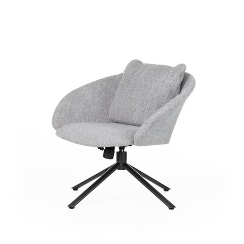 Poltrona Giratória Kai 76 Cm X 64 Cm Cinza