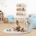 Ver imagem 5 de Prateleiras Flutuantes de Parede para Quarto Infantil , Madeira Natural, Conjunto de 3 Prateleira