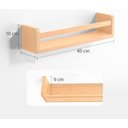 Ver imagem 2 de Prateleiras Flutuantes de Parede para Quarto Infantil , Madeira Natural, Conjunto de 3 Prateleira