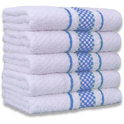 Kit 5 Pano de Prato Super Luxo Atoalhado Premium Gourmet Beka - Azul Claro - 1