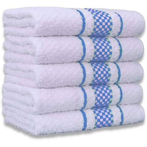 Kit 5 Pano de Prato Super Luxo Atoalhado Premium Gourmet Beka - Azul Claro