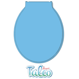 Assento Tampa para Vaso Sanitário Oval Infantil Especial Dudubaby Perfumado Talco Azul Durín - 2