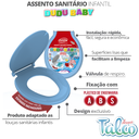 Ver imagem 3 de Assento Tampa para Vaso Sanitário Oval Infantil Especial Dudubaby Perfumado Talco Azul Durín