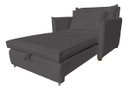 Ver imagem 3 de Poltrona Cama Monica Sala - Bouclé Cores:Cinza-Escuro/Bouclé