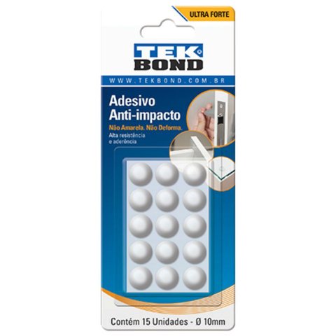 Batente Adesivo de Silicone Diâmetro 10 Mm Tekbond