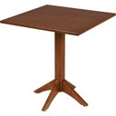 Ver imagem 1 de Mesa de Madeira London Coluna Central Quadrada em Tauarí Amêndoa 4 Lugares 70 Cm