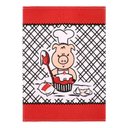 Ver imagem 1 de Pano de Copa Kazzavip Estampado Cooking Porquinho 100% Algodão 50CMX65CM Branco Buettner