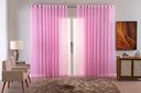 Ver imagem 1 de Cortina Sala Voal Quadriculado Charm Decoraçao 6,00x2,50:rosa