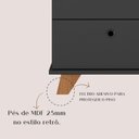 Ver imagem 7 de Conjunto 3 Peças 1 Escrivaninha em L Gold 1 Balcão Lugano 1 Gaveteiro Day Preto/Freijó Artany