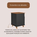 Ver imagem 6 de Conjunto 3 Peças 1 Escrivaninha em L Gold 1 Balcão Lugano 1 Gaveteiro Day Preto/Freijó Artany