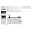 Ver imagem 6 de Armário de Cozinha Modulada 4 Peças Cp12 Balcão com Pia Inox Branco - Lumil