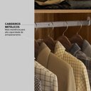 Ver imagem 7 de Guarda Roupa Casal 6 Portas com Ripado e com Espelho 6 Gavetas Equador - Nogueira/nude Prime Tx