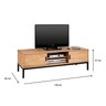 Rack TV Bancada 55 Polegadas Madeira 2 Portas 3 Prateleiras Selma IDIMEX Rack Bancada - 3