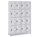 Ver imagem 7 de Roupeiro Aço 16 Portas Guarda Volume C/ Tranca Vestiario Cor:azul