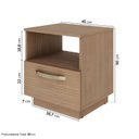 Ver imagem 3 de Mesa Cabeceira 1 Gaveta Araçá CabeCasa MadeiraOriginals