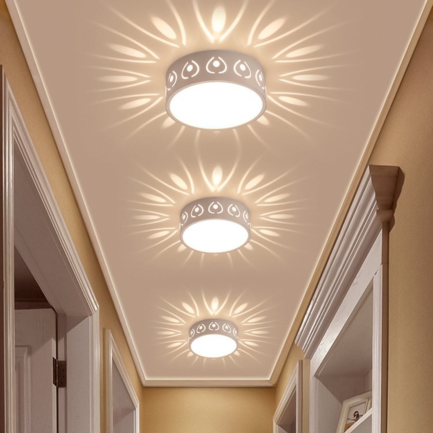 Luminária com Projeção de Sombra, 3w Branco Quente, Lexlight