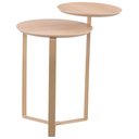 Ver imagem 1 de Mesa Lateral para Sala de Estar 2 em 1 Pés Metálicos Dari A03 Hanover Dourado - Lyam Decor