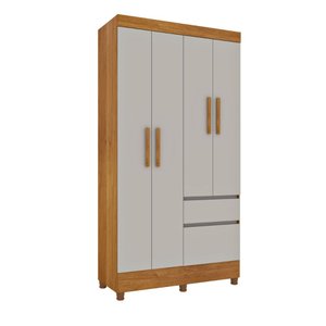 Guarda Roupa Solteiro Oregon 4 Pts 2 Gav C/ Pés Tcil Tcil Móveis Roupeiro Oregon 4 Portas C Pés Cina