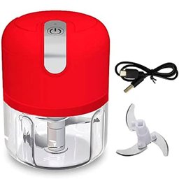 Mini Processador de Alimentos Elétrico Usb 3 Lâminas 250ml - 1