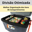 Ver imagem 4 de Caixa Térmica Cooler 54L Rodas Grandes Praia Camping Antares