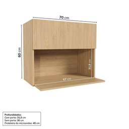 Cozinha Modulada 6 Peças 4 Aéreos 2 Balcões Nara Cabecasa Madeiramadeira - 11