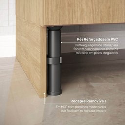 Cozinha Modulada 6 Peças 4 Aéreos 2 Balcões Nara Cabecasa Madeiramadeira - 19