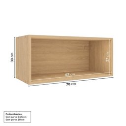 Cozinha Modulada 6 Peças 4 Aéreos 2 Balcões Nara Cabecasa Madeiramadeira - 7
