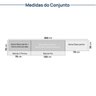 Cozinha Modulada 6 Peças 4 Aéreos 2 Balcões Nara CabeCasa MadeiraMadeira - 7