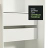 Guarda-Roupa Solteiro Madesa Tokio 2 Portas de Correr 2 Gavetas Branco Cor:Branco - 9