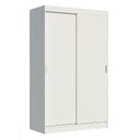 Ver imagem 2 de Guarda-Roupa Solteiro Madesa Tokio 2 Portas de Correr 2 Gavetas Branco Cor:Branco
