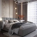 Ver imagem 5 de Kit 3 Módulos Cabeceiras de Cama Box Solteiro Estofada Modulada 90x40cm