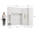 Ver imagem 4 de Quarto Completo Kappesberg Adapt 7 Peças Branco