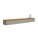 Ver imagem 1 de Módulo Nicho Curvo 220cm P- Painel de Sala Tauari-Gris Fosco - Linea