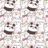 Papel de Parede Adesivo Desenho de Ursinhos e Pandas 12m - 1