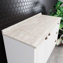 Ver imagem 1 de Tampo para Balcão Amy sem Porta 1 Prateleira BP 120cm Cinza Casa 812