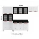 Ver imagem 4 de Cozinha de Aço Completa Mirage New 14 Portas 3 Gavetas Branco/Preto 815471 - Telasul