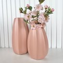 Ver imagem 2 de Dupla Vaso Centro de Mesa Grande Médio Rosa em Alto Relevo