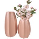 Ver imagem 1 de Dupla Vaso Centro de Mesa Grande Médio Rosa em Alto Relevo