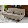 Sofá Cama 3 Lugares Jade Retrátil Reclinável Bege Capuccino - 2