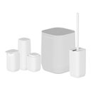 Ver imagem 1 de Kit de Banheiro Completo com Lixeira de Piso/Parede ou 6 Peças Linha Aura