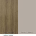 Ver imagem 6 de Quarto de Solteiro com Guarda Roupas Mesa de Cabeceira e Nicho Paris Luciane Móveis