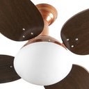 Ver imagem 2 de Ventilador de Teto Venti-delta Jet Cobre com 4 Pás Marrom Linha Decoratica 220v